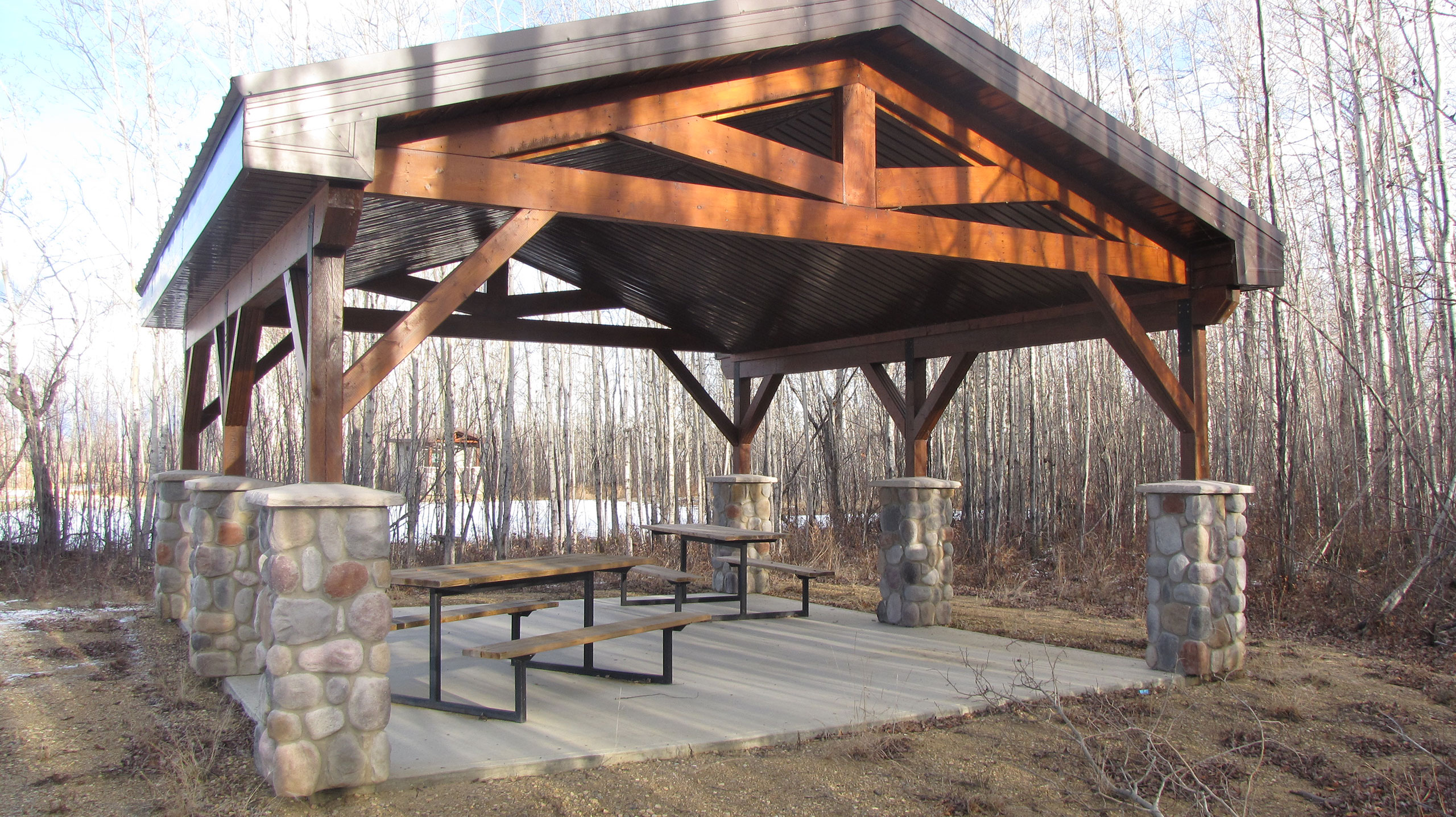 Owl River Campground Washrooms and Gazebo